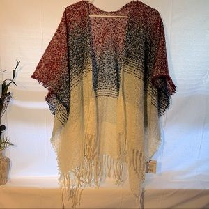 NWT Style b sweater poncho shawl